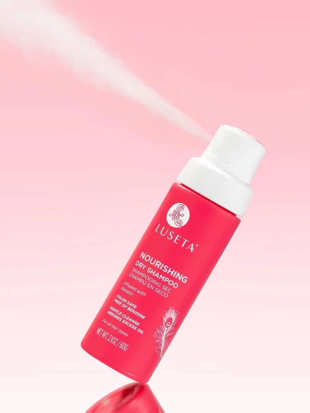 Luseta Nourishing Dry Shampoo Powder Keratin 2.1 oz 60g